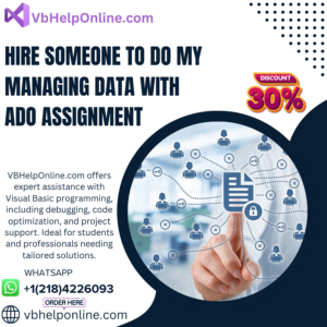 Hire Someone To Do My Managing Data with ADO Assignment