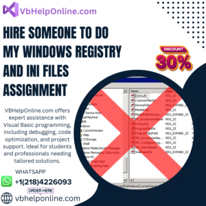 Hire Someone To Do My Windows Registry and INI files Assignment