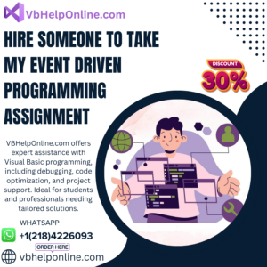 Hire Someone To Take My Event Driven Programming Assignment