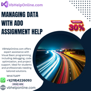 Managing Data with ADO Assignment Help