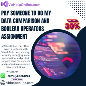 Pay Someone To Do My Data comparison and Boolean operators Assignment