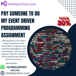 Pay Someone To Do My Event Driven Programming Assignment